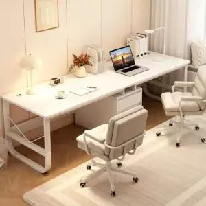 2인용 공부방 테이블 서랍 긴책상 세트 더블 원목