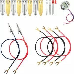 DIY 가정용 교육 장비 학교 과학 프로젝트 과목을 위한 전자 시계 및 RGB LED가 장착된 EUDAX 과일 배터리