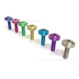 1pc 티타늄 볼트 M4/M5/M6x10/15/20/25/30mm Torx 플랜지 와셔 헤드 나사 오토바이 라이딩 수정 패스너