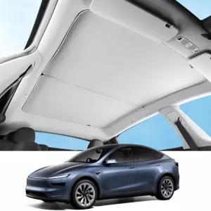 Tesla Model Y Juniper 2026 2025 유리 지붕 햇빛 가리개 얼음 크리스탈 패브릭 그늘망 선루프 커버에 보관