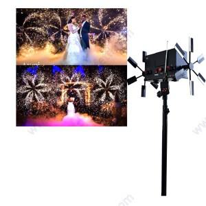 리모컨 더블 휠 회전 콜드 스파크 분수 무대 효과 기계 결혼 이벤트 신부 프로포즈 성별 공개