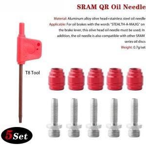 SRAM 유압 디스크 브레이크용 MTB 올리브 헤드 오일 니들 툴 포함 퀵 릴리스 핀