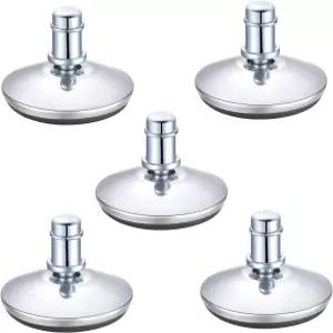 메타니 5PCS 로우 프로파일 벨 글라이드 2 교체용 사무실 책상 의자 또는 스툴 회전 캐스터 휠 바퀴 달린