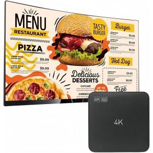 구독하지 않는 CMS 소프트웨어가 탑재된 Lunzn 스마트 디지털 사이니지 플레이어 7x24 안정적인 오토 플레이로 TV 세트를 LCD 디스플레이 및 4K 광고 미디어 플레이어로 전환(YM05)