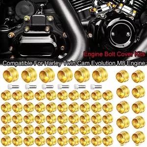 호환   볼트 커버 엔진 헤드 캡 키트 할리 M8 트윈 캠 EVO 스포스터 투어링 로드 일렉트라 다이나 스트리트