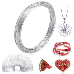 공예용 18 게이지 알루미늄 와이어 52피트 굽힘 가능한 조각 보석 제작 및 DIY 아트 변색 방지1mm 두께