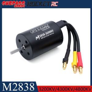 Surpass Hobby M2838 3200KV/3600KV/4300KV 방수 브러시리스 모터 Wtloys Remo1/14 1/16 RC 자동차 보트 용