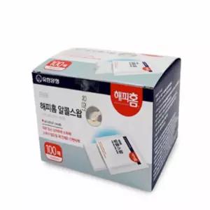 다미겨미 유한양행 알콜스왑 100매 소독솜  일회용알콜솜