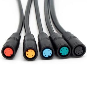 직선 헤드 도킹 Julet 센서 커넥터, Ebike 디스플레이 PVC 케이블 포함, M6, M8-2, 3, 4, 5, 6 핀, 10/100