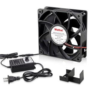 출입구, 룸 투 룸, 우드 스토브, 벽난로, 네트워크 캐비닛 순환 냉각을 위한 가변 속도 컨트롤러가 있는 와타이 AC 110V 240V 120mm x 38mm 머핀