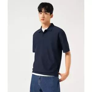빈폴 BEANPOLE MEN 메쉬 칼라넥 반소매 티셔츠 네이비 BC5742C01R 440604