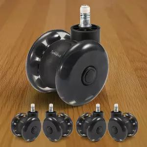 시토피아 3인치 사무용 의자 휠 세트 5개 하드우드 및 카펫용 조용하고 매끄러운 캐스터 유니버설 핏