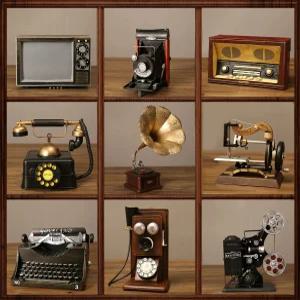 빈티지 전화기 공중전화기 수화기 벽걸이 모형 엔틱소품