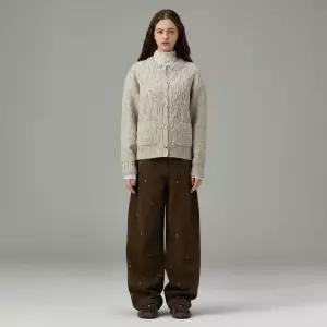 [백화점 정품] 써스데이아일랜드 세미 배기핏 자수 팬츠 T258MPT239W