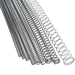 2pcs 강철 긴 압축 스프링 원통형 코일 길이 300mm WD 0.8/1.0/1.2/1.5mm 릴리스 리턴 Y 자형 압력