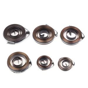 1조각 0.7-1.5 두께 680-1540mm 나선형 플랫 와이어 코일 스프링 일정한 힘 장력 벤치 드릴 와류