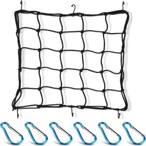 15인치 x 카고 네트 30인치 30인치까지 늘어남 모터사이클 자전거 ATV를 위한 3인치 소형 메쉬 및 6개의