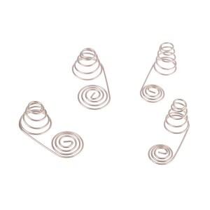 5PCS AA 배터리 네거티브 및 포지티브 코일 스프링 접촉 플레이트 니켈 와이어