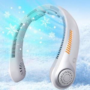 JMOSTRG 충전식 지지대가 있는 개인 냉각 서라운드 휴대용 경량 5가지 여성용 배터리 작동 속도 남성 여행용 조용한 선물 블레이드리스 선풍기