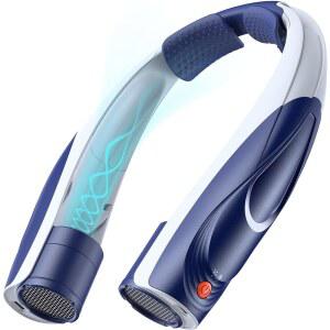 TENVOLTI 휴대용 선풍기 핸즈프리 360 빠른 위한 USB 선풍기 6가지 지속되는 여성 공기 선물 충전식 속도 여행 남성 조용한 흐름 야외를 오래 개인 냉각 사무실 6000MAH 배터리