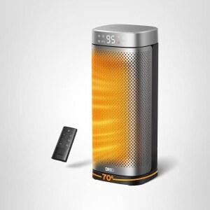 실내용 DREO 공간 히터 전기 12시간 타이머 홈 PTC 대형 침실 70 리모컨이 난방 휴대용 진동 고속 과열 세라믹 오피스용 열 16인치