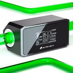 G1/4 OLED 디스플레이 PC 수냉식 유량계/온도계 시스템 모니터 고온 경보 수냉기