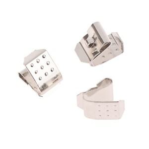 10개 고품질 스프링 스틸 니켈 도금 AA 스냅온 리프 배터리 접점