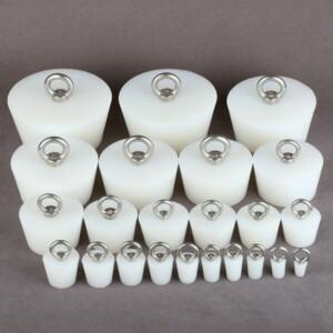 리프팅 링이 있는 원추형 고무 스토퍼, 실리카겔 블랭킹 커버, 실리콘 테이퍼 도장 엔드 캡, 와인 병 탱크