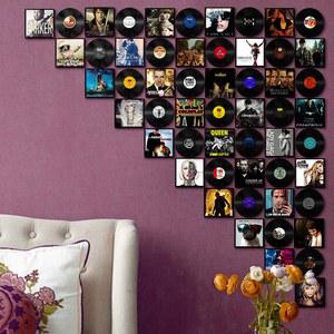 벽면장식 레코드샵 LP판 빈티지 아트월 술집 레트로 블루