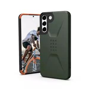 URBAN ARMOR GEAR UAG 디자인 삼성 갤럭시 S22 플러스 케이스 그린 올리브 슬릭 초박형 충격 흡수 민간인