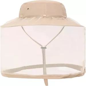 그물망 숨길 수 있는 메쉬 끈 조절 가능한 스커트 및 풍선이 달린 모기 선 모자 양봉 정원 가꾸기용 모기장