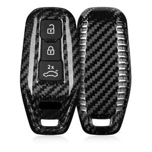 호환  리얼 카본 파이버 키 케이스 아우디 A3 A5 Q5 S5 S6 A6 A6L SQ6 RS6 Q6 아반트 스포트블랙 리무진 타