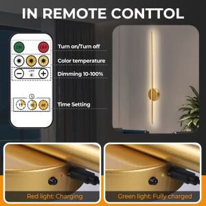 2개/대 자기 충전식 벽 램프 거실 침실 복도 연구 계단 옷장 LED 조명 무선