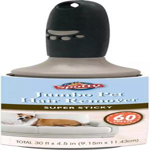 옷과 가구를 위한 얼룩 점보 엑스트라 끈적끈적한 접착 보풀 롤러 반려묘 및 개털 제거제 60장 ct