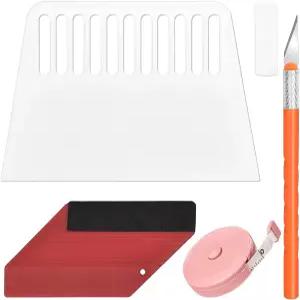 맞춤형 벽지 도구 키트 스무딩 펠트 스퀴지 나이프 줄자로 접촉 용지 필 앤 스틱 걸이 백스플래시 자동차