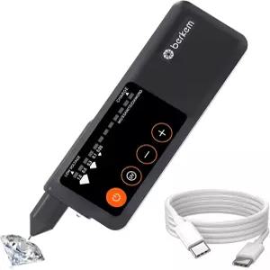 LCD 디스플레이와 UV 라이트가 장착된 발키노스 충전식 다이아몬드 테스터 펜 다이아몬드용 전문 고정밀