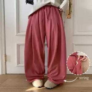 [신상오픈런]와이드팬츠 빅사이즈 여성 밑단스토퍼 벌룬 통큰바지 (29563346)