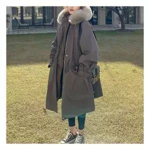 [아리엘스타일]롱야상 후드 누빔 트민드야상점퍼 3129608