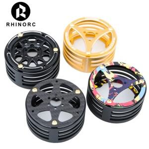 Rhino 탄소 섬유 알루미늄 2.2 인치 성능 경량 RC 자동차 크롤러 휠 축 SCX10 RBX10 RR10 Wraith MOA