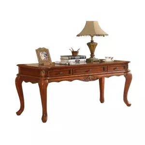 빈티지 책상 서재용 엔틱 원목데스크 미국식 철제 감성가구 인테리어 조립형