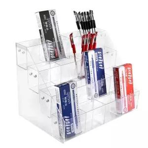 문구점 투명 펜 진열대 샤프 볼펜 꽂이 매대 홀더