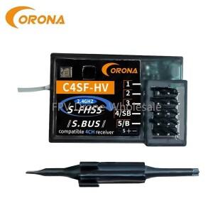 코로나 C4SF C4SF-HV 2.4G 튜너 후타바 수신기 SBUS 방수 rc 자동차 원격 시뮬레이터 제어 드리프트