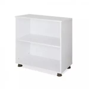 컬러2단 화이트 오픈책장 사무용가구 서류보관 수납장 F733