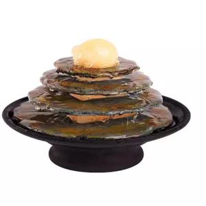 소형 분수대 실내 LED 인테리어 장식 가정용 물멍 힐링 미니 워터