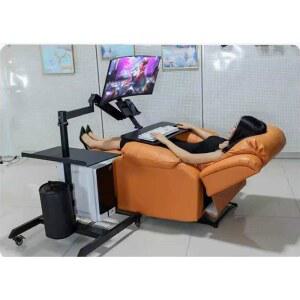 누워서하는 컴퓨터책상 리클라이너 게이밍 노트북 단일 브래킷 리프트 다이 콕핏