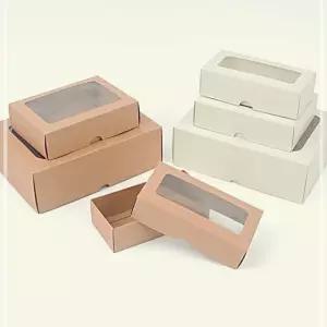 접이식 선물박스 투명창 직사각 X10개 선물상자 중형 MWCD74FE