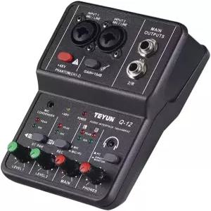 PC용 USB 오디오 인터페이스 3.55m 마이크 잭이 있는 음악 컴퓨터 녹음용 XLR 녹음 스튜디오용 사운드 카드