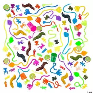 끈적끈적한 장난감 대량 구색 100개 부활절 교실 보상 및 할로윈에 완벽합니다