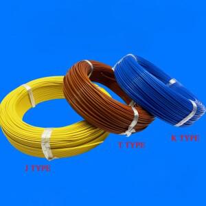 PTFE 열전대 온도 측정 와이어, 100 미터, K, J, T 타입