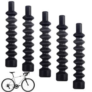 자전거 V 브레이크 부트 5개, 누들 케이블 가이드 파이프 고무 보호 호스 슬리브 커버 교체품